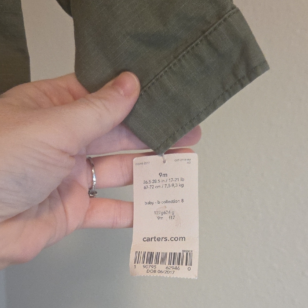 Carters Military Button Down - Picture 3 of 8